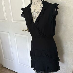 Parker Silk Parker Tangia ruffle dress incredibly flattering notags